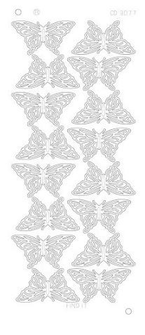 Find It Trading Butterflies Mirror Silver CD3077Z