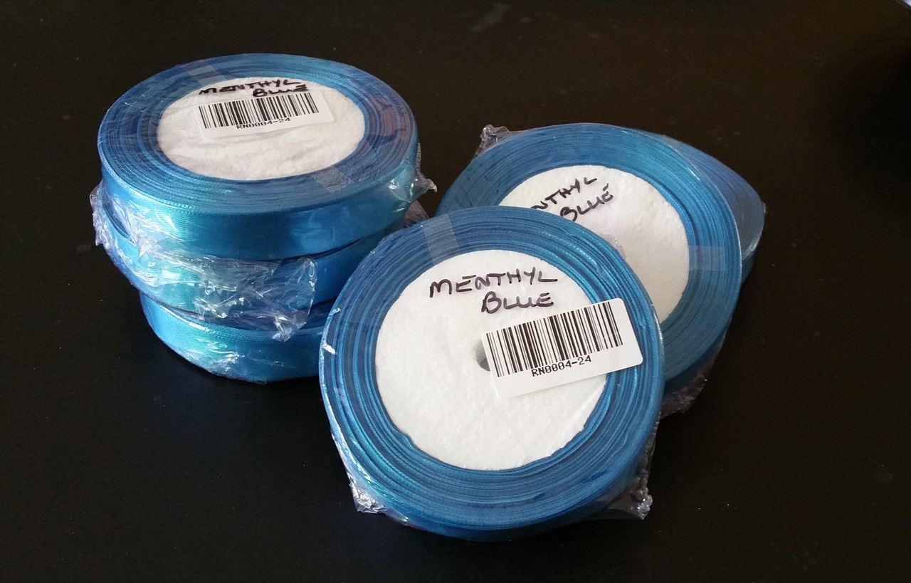 25 yd Satin Ribbon 5/8" MENTHYL BLUE  25-yards RN0004-24