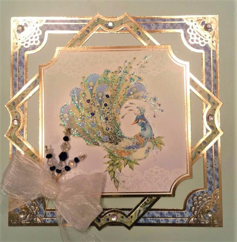 Bow Pins - Small - Lt Blue and Crystal on 20ga Silver Pins