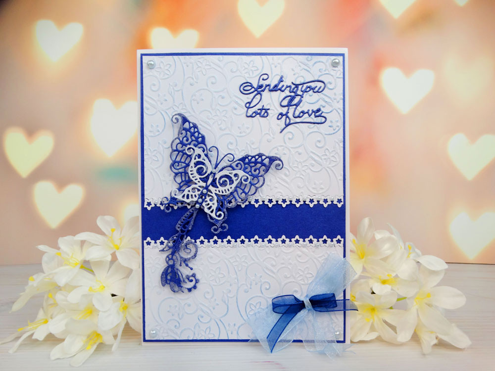 Tattered Lace RETIRED Delicate Flower Border Cutting Die Set D813