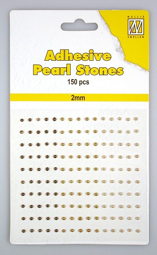 Nellie's 2mm Adhesive Pearls 150 Browns Shades APS205