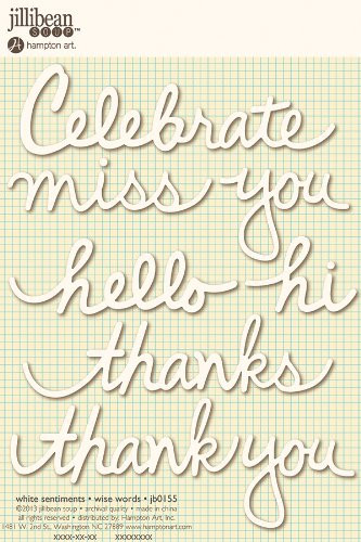 Jillibean Soup Wise Words White Sentiments Stickers