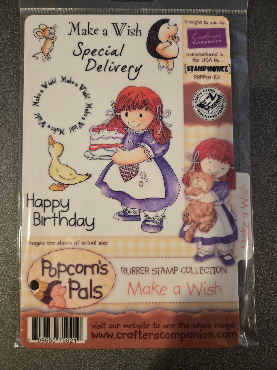 POPCORN'S PALS MAKE A WISH EZMount Stamp Set3