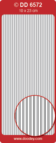 DD6572 Straight Line Borders SILVER Peel Stickers One 9x4 Sheet