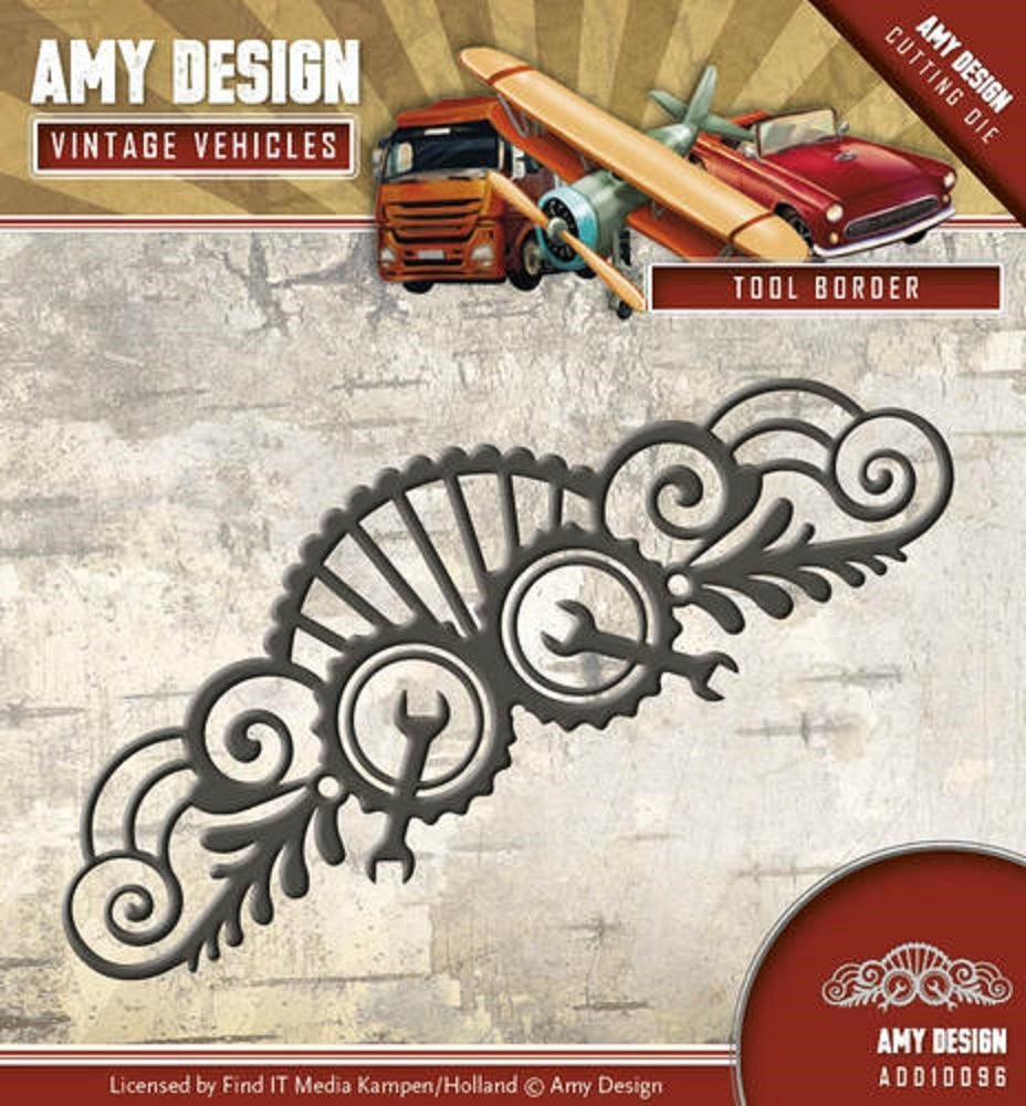 Amy Design - Vintage Vehicles - TOOL BORDER - Metal Die ADD10096