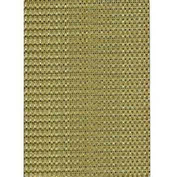 Glitterfoil Gold Design Self Adhesive - 2 Sheets - Glitzerfolie from germany