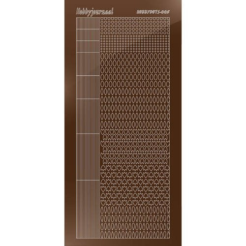Find It Trading Hobbydots sticker style 5- Mirror - Brown