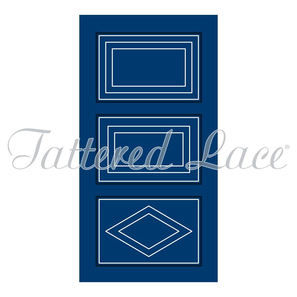 Tattered Lace Linking Apertures Rectangles Cutting Dies ETL546