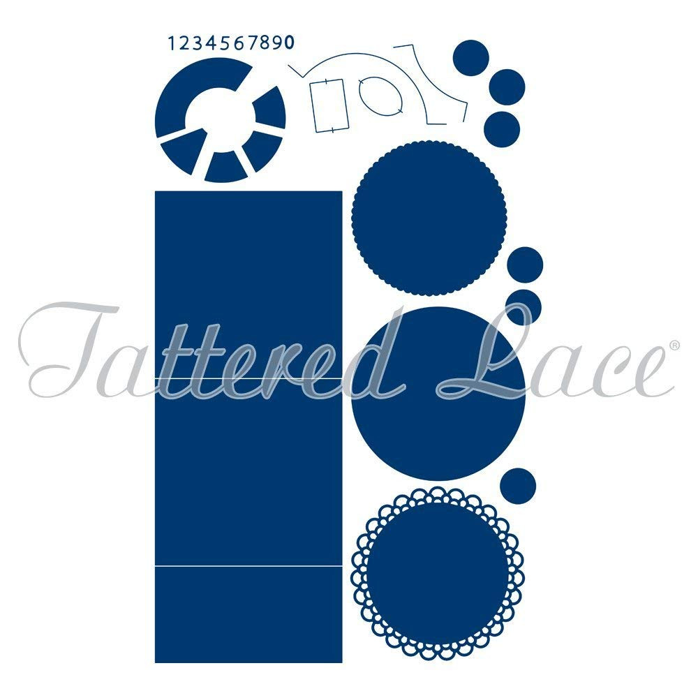 Tattered Lace Spinning Card Die Set - 19-Piece set - 443992