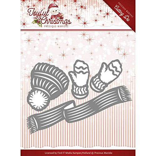 Precious Marieke Joyful Christmas - Scarf & gloves Cutting Dies PM10109
