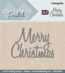 Find It Trading Card Deco Essentials Cutting Dies- Merry Christmas CDECD0003