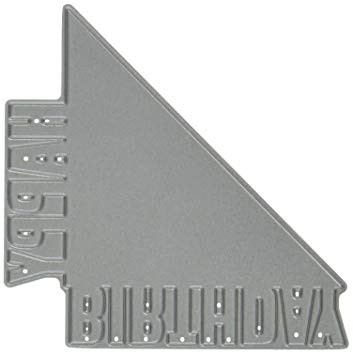 Die-Versions Corner Concepts Die, 3-Inch by 3-Inch, Happy Birthday