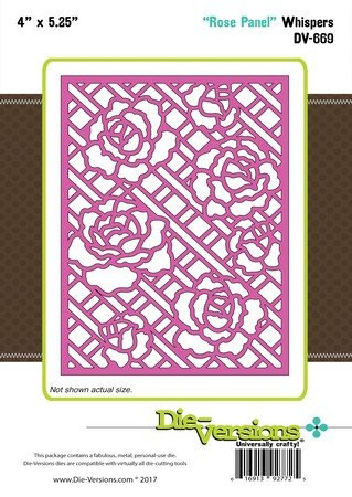 Die-Versions Rose Panel Cutting Die DV-669