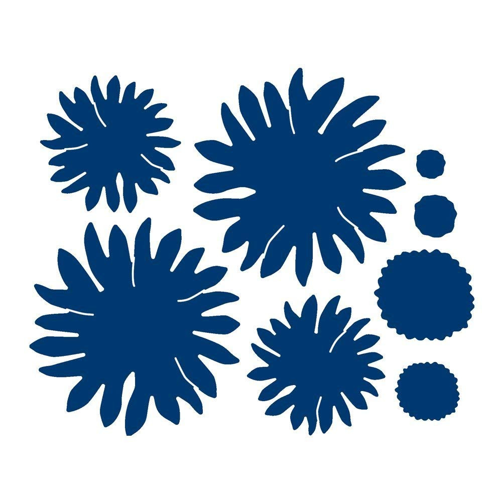 Tattered Lace Charisma Swift Sunflower Cutting Die, Silver, 6.8 x 6.6 x 0.3 cm 443707