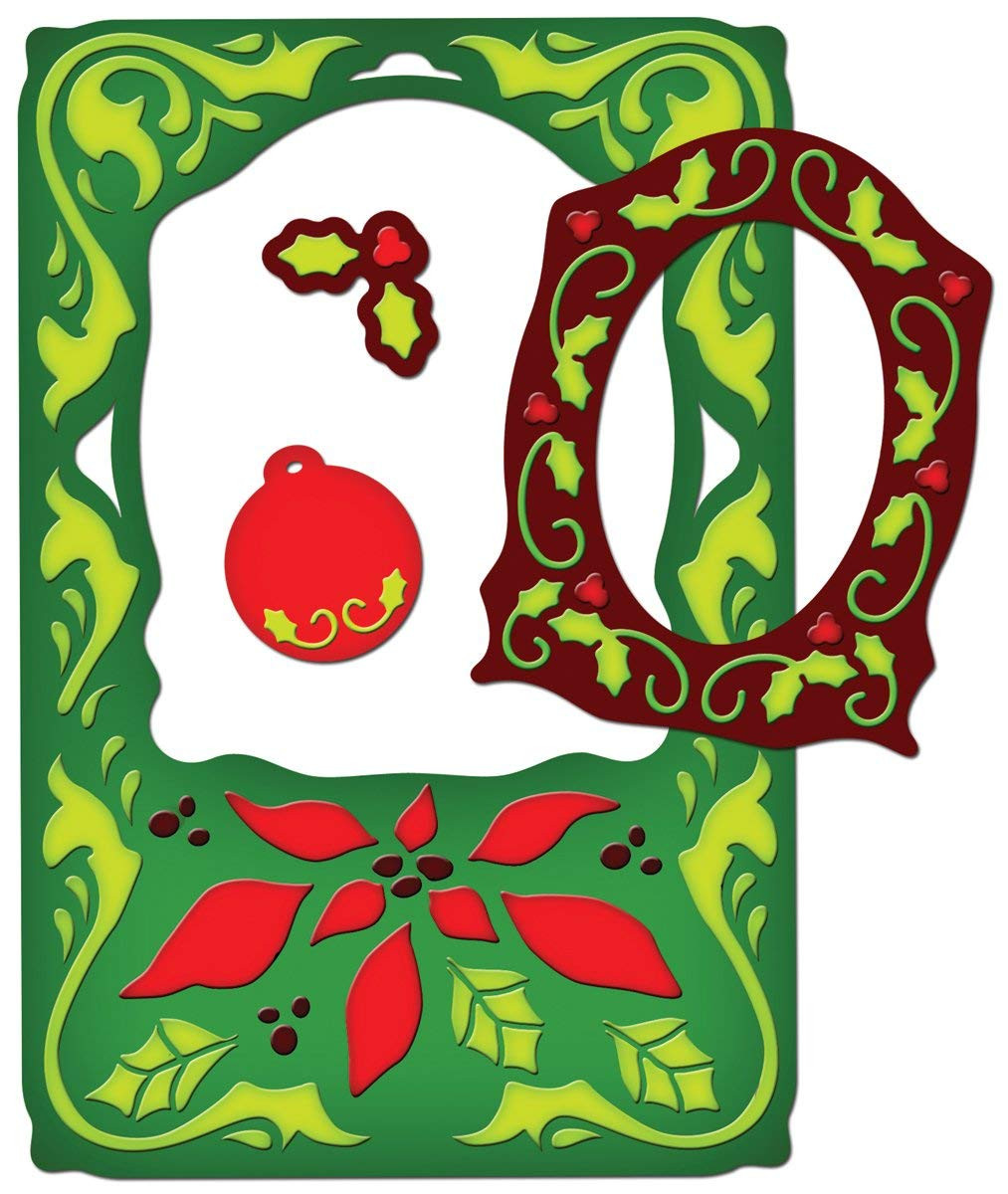 Spellbinders Frameabilities Dies, Poinsettia