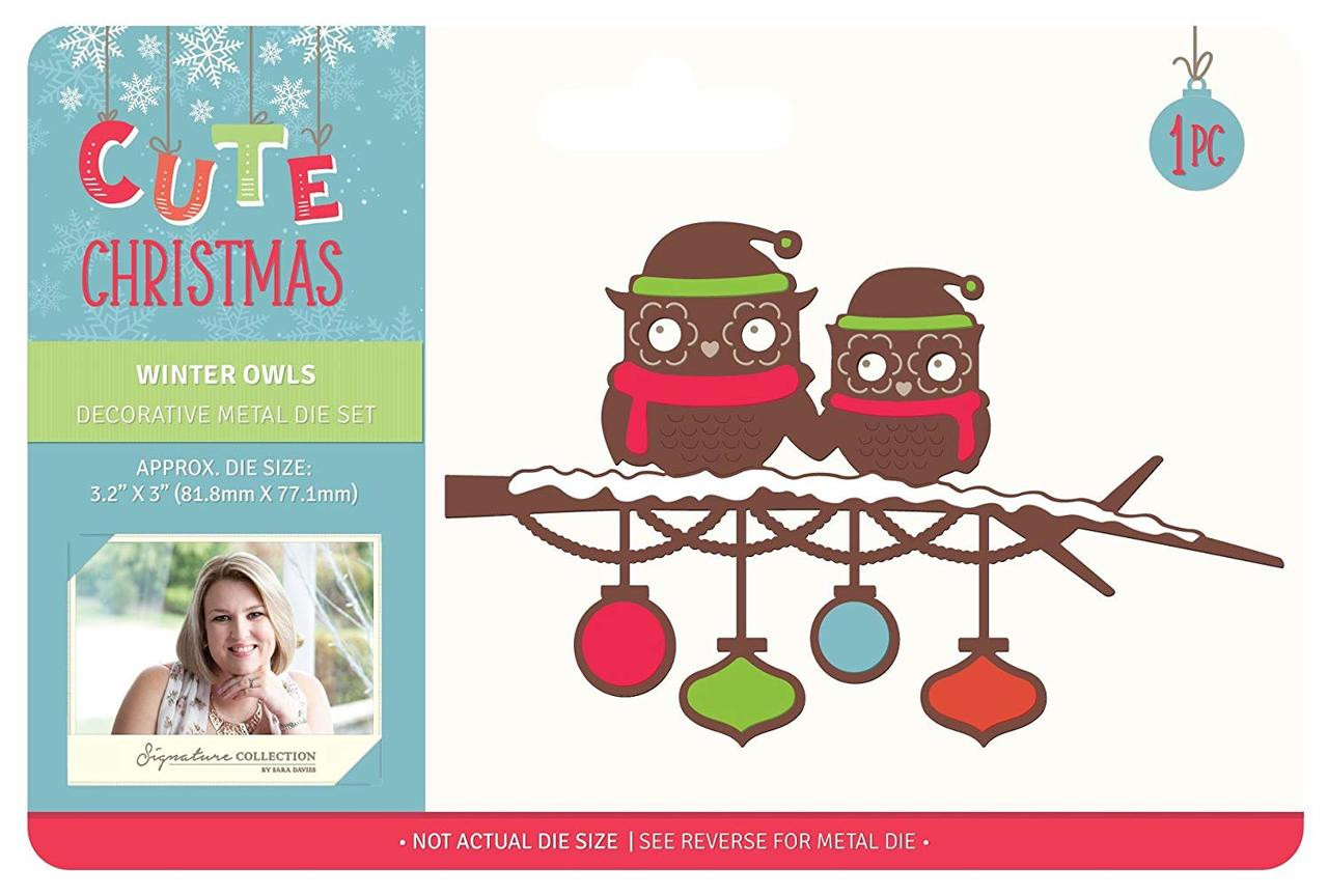 Crafters Companion Sara Signature Cute Christmas Die-Winter Owls