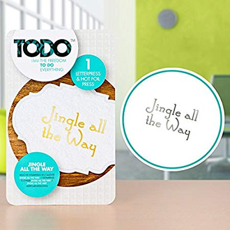 TODO Jingle All The Way Letterpress & Hot Foil Press 140475