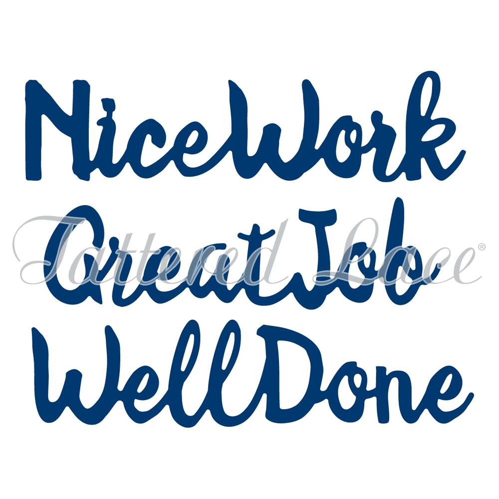 Tattered Lace Set of Sentiments Cutting Die USD1491