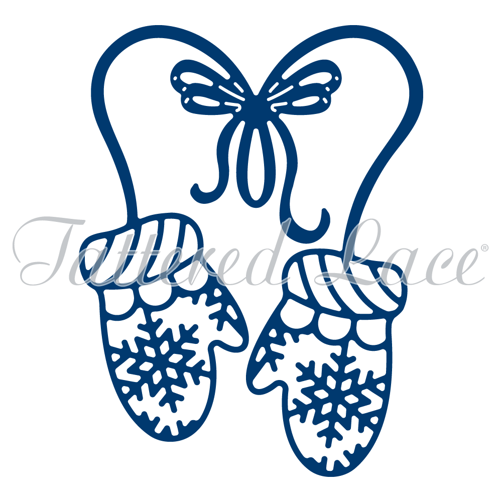 Tattered Lace Mittens Cutting Die D1373