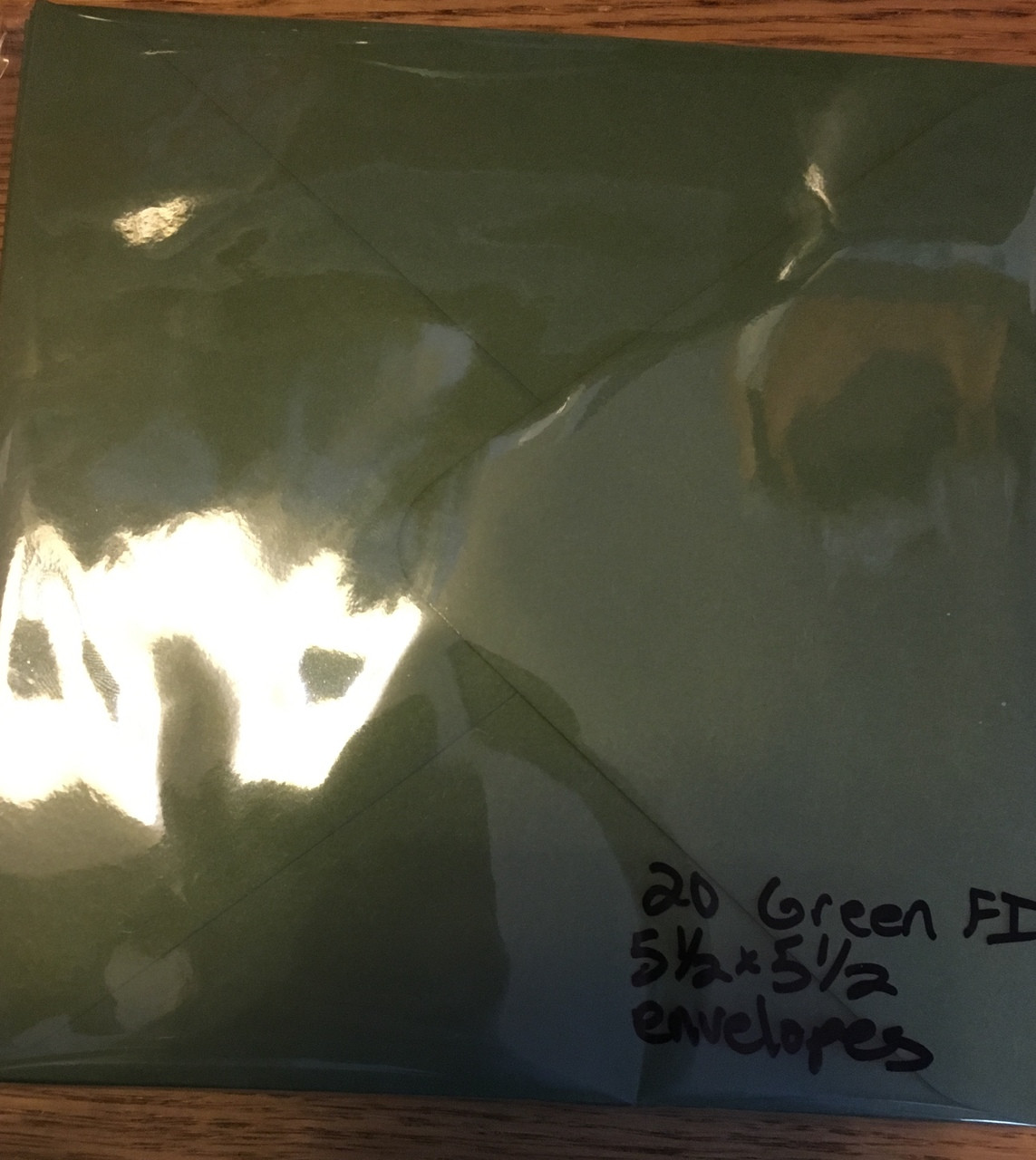 Find It Trading Green 5 1/2 X 5 1/2 inch Envelopes 20 pack