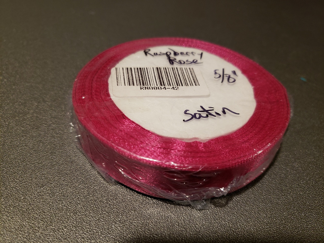 25 yd Satin Ribbon 5/8" Raspberry Rose 25-yards RN0004-42