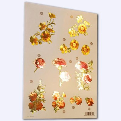 Craft UK - Carnation & Dahlia -Metalic