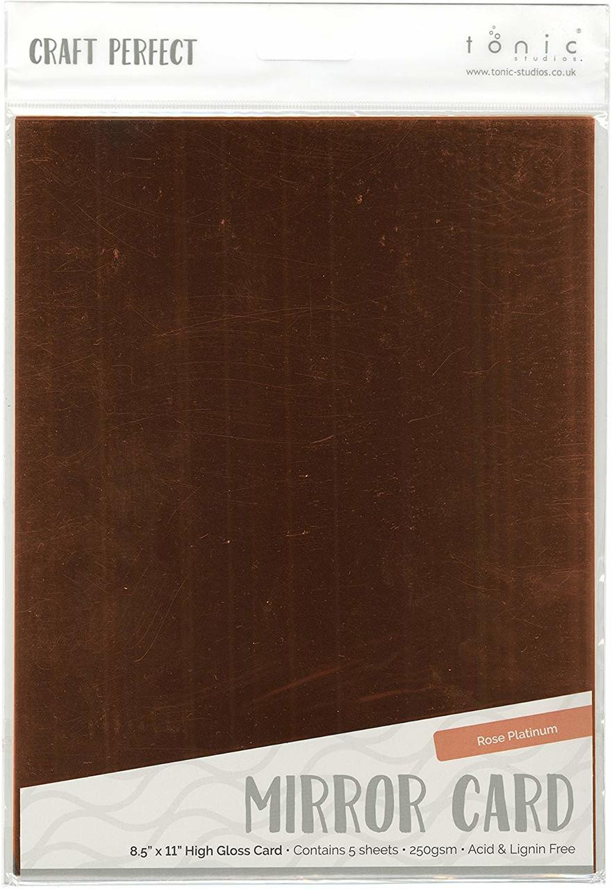 Craft Perfect Mirror Card GLoss - Rose Platinum