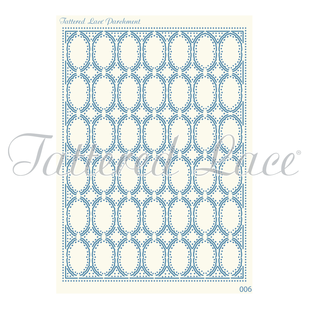 Parchment Lace Decorative Oval Lace Parchement Grid