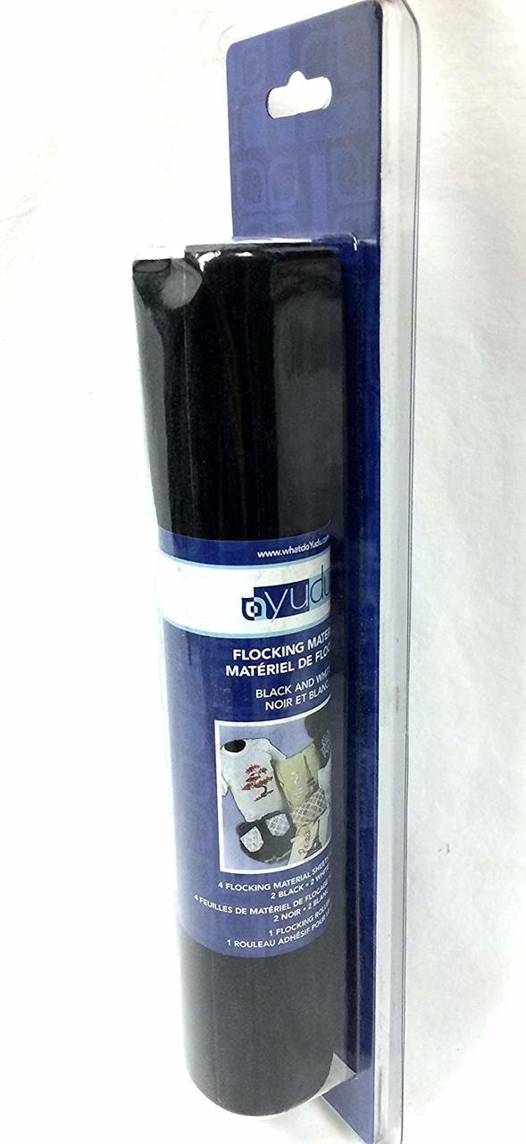 Yudu Flocking Black & White (4pcs)