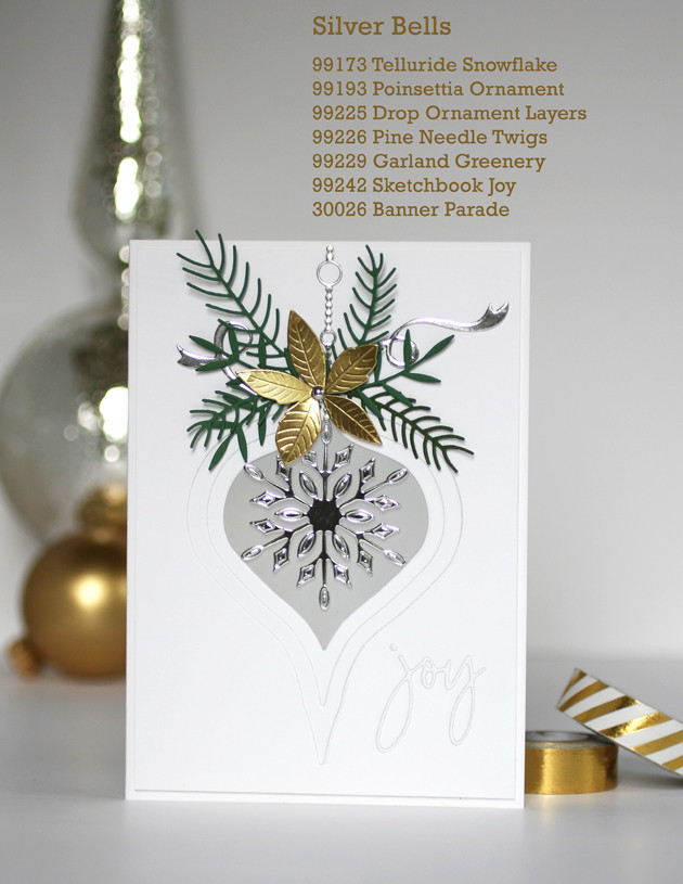 Memory Box Poinsettia Ornament Die  99193