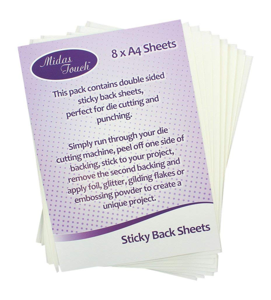 Midas Touch Sticky Back Sheets A4 8-Sheets Per Pack