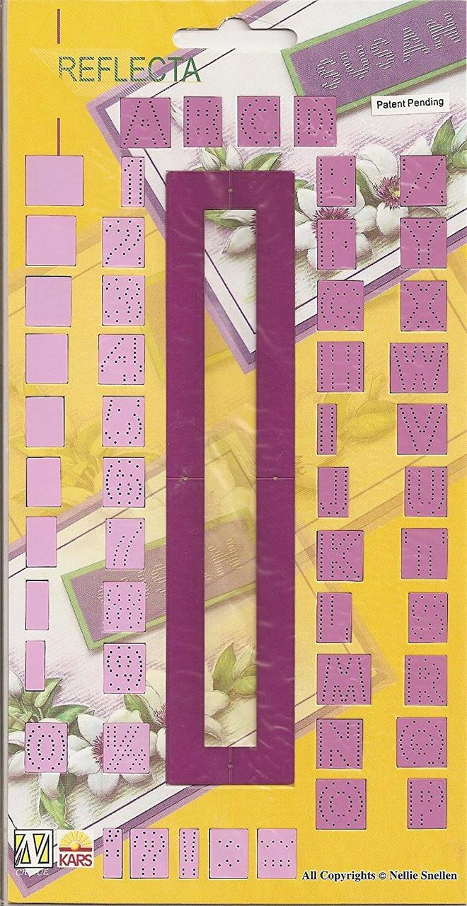 Nellie's Choice Reflecta Alphabet Template- Straight