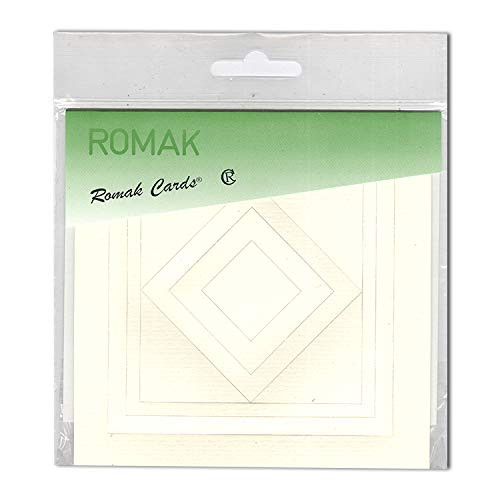 Romak Square Frame Cards- Ivory