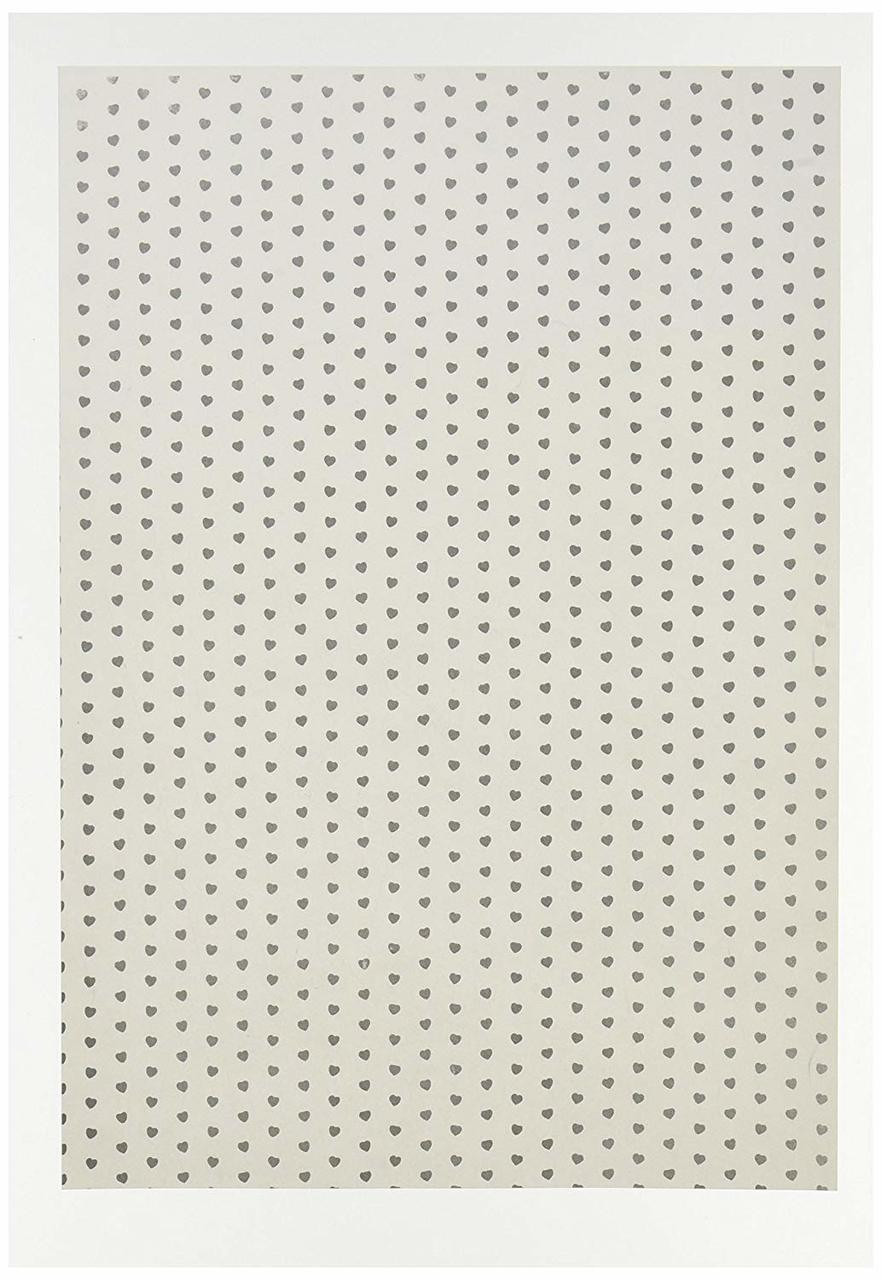 Ruby Rock-It Fundamentals A4 Vellum Sheets, 11.7 by 8.3-Inch, Hearts, 12-Pack