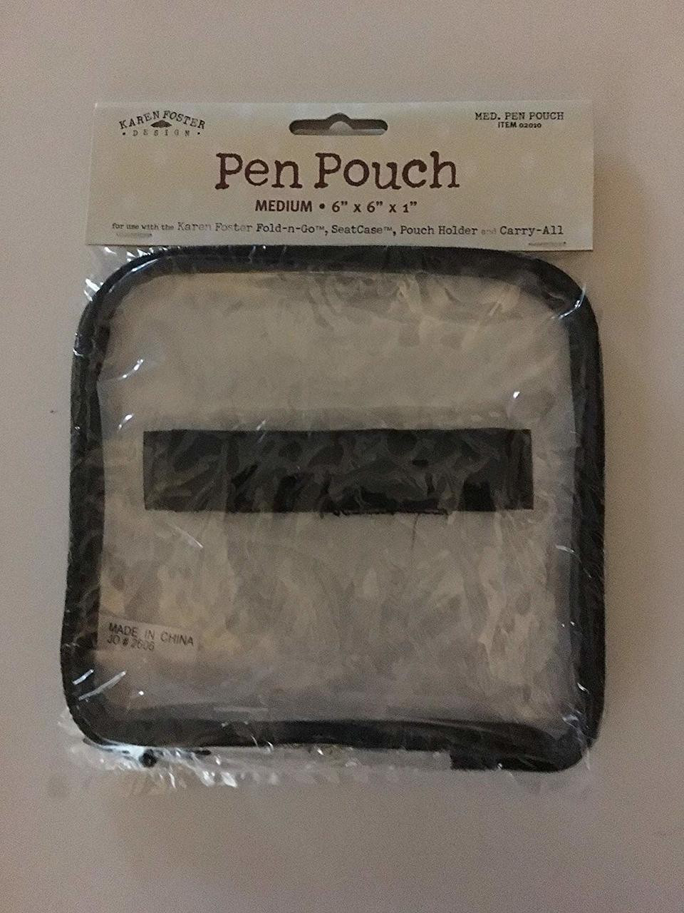 Karen Foster Clear Pen Pouch Medium