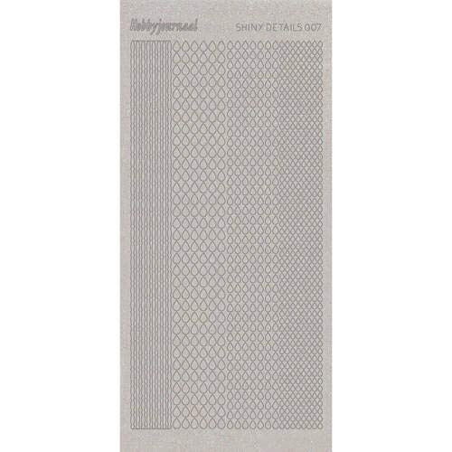 Shiny Details- Teardrop-Silver Transparent