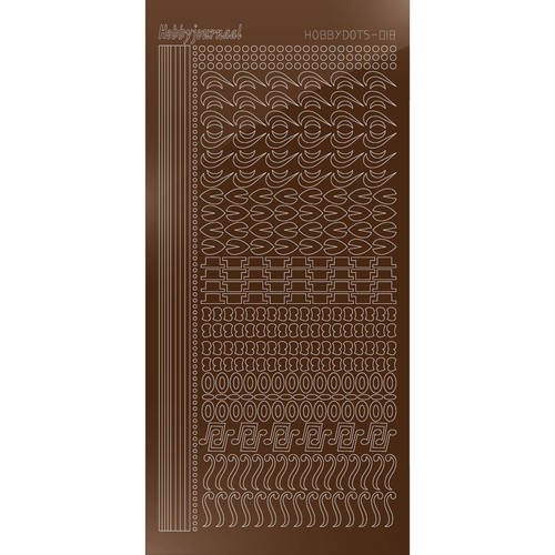 Find It Trading Hobbydots sticker - Mirror - Brown STDM18G