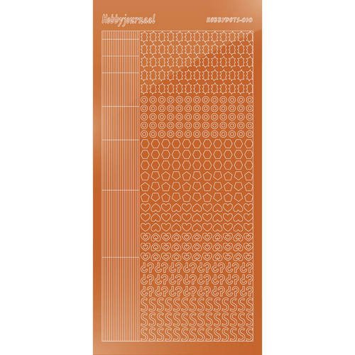 Find It Trading Hobbydots sticker - Mirror - Copper STYLE 10 STDM10B