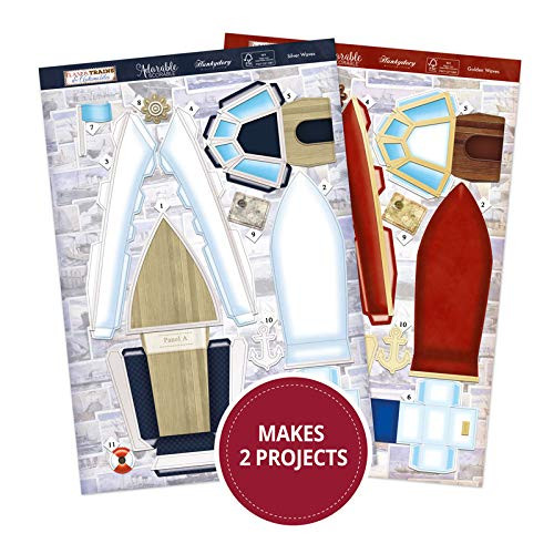 Hunkydory Planes, Trains, and Automobiles- Golden Waves & Silver Waves Topper Set PTA904