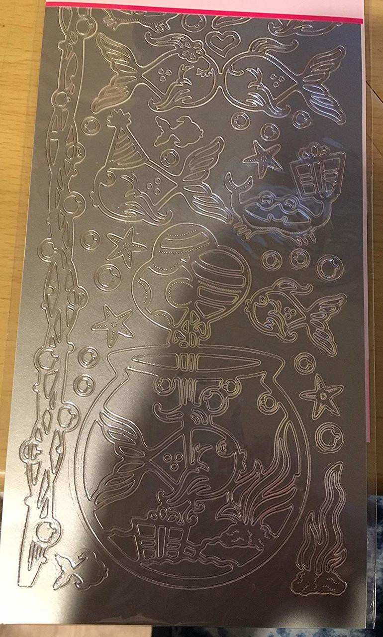Ecstasy Crafts Peel Off Stickers Fishbowl Silver 352301