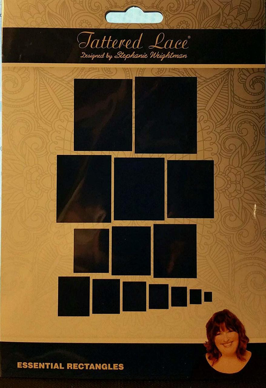 Tattered Lace Essential Rectangle Cutting Die Set, 15 Dies 332642