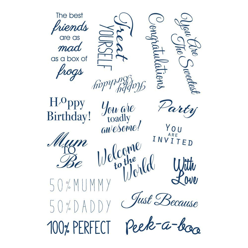 Tattered Lace Secret Surprise A6 Clear Stamp Set