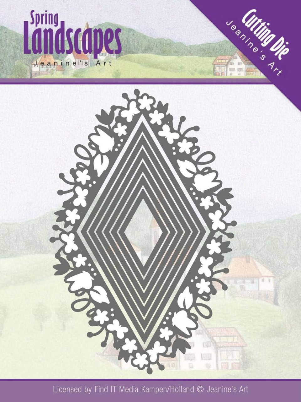 Find It Trading Jeanine's Art Spring Landscapes Die-Spring Diamond