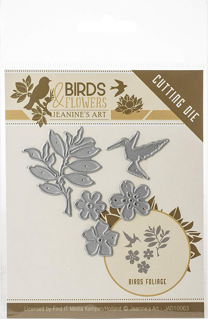 Find It Trading Jeanine's Art Birds & Flowers Die-Bird Foliage JAD10063