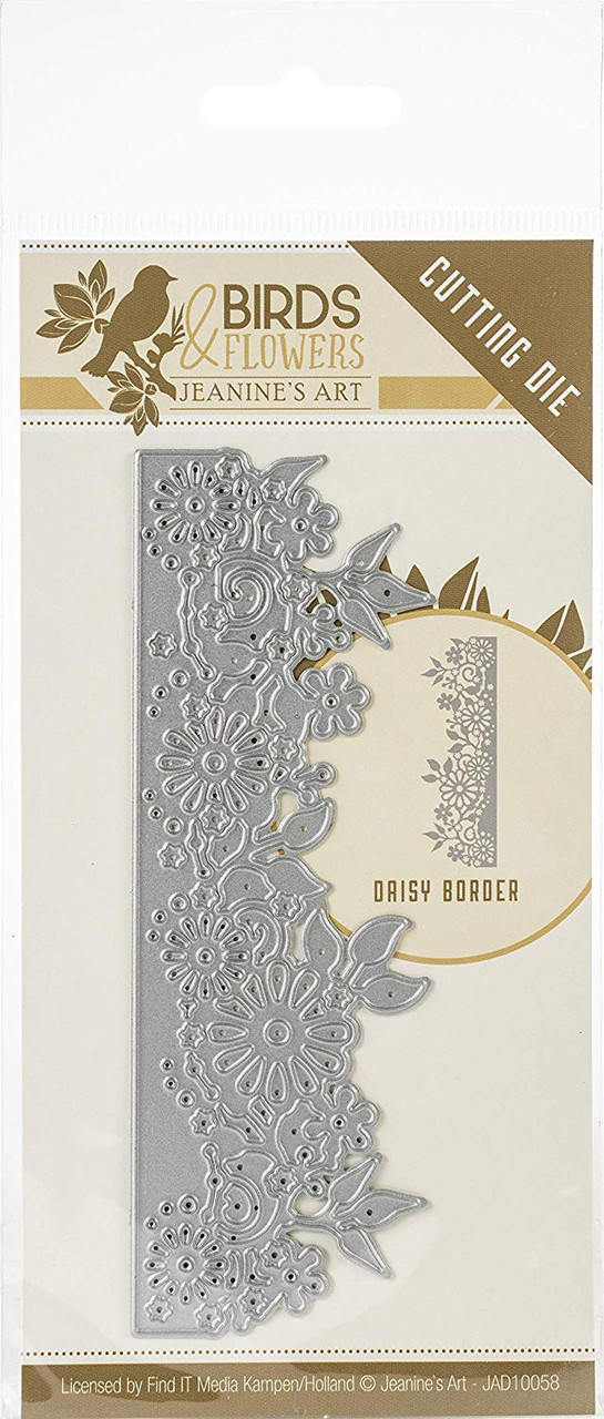 Find It Trading  Jeanine's Art Birds & Flowers Die-Daisy Border JAD10058
