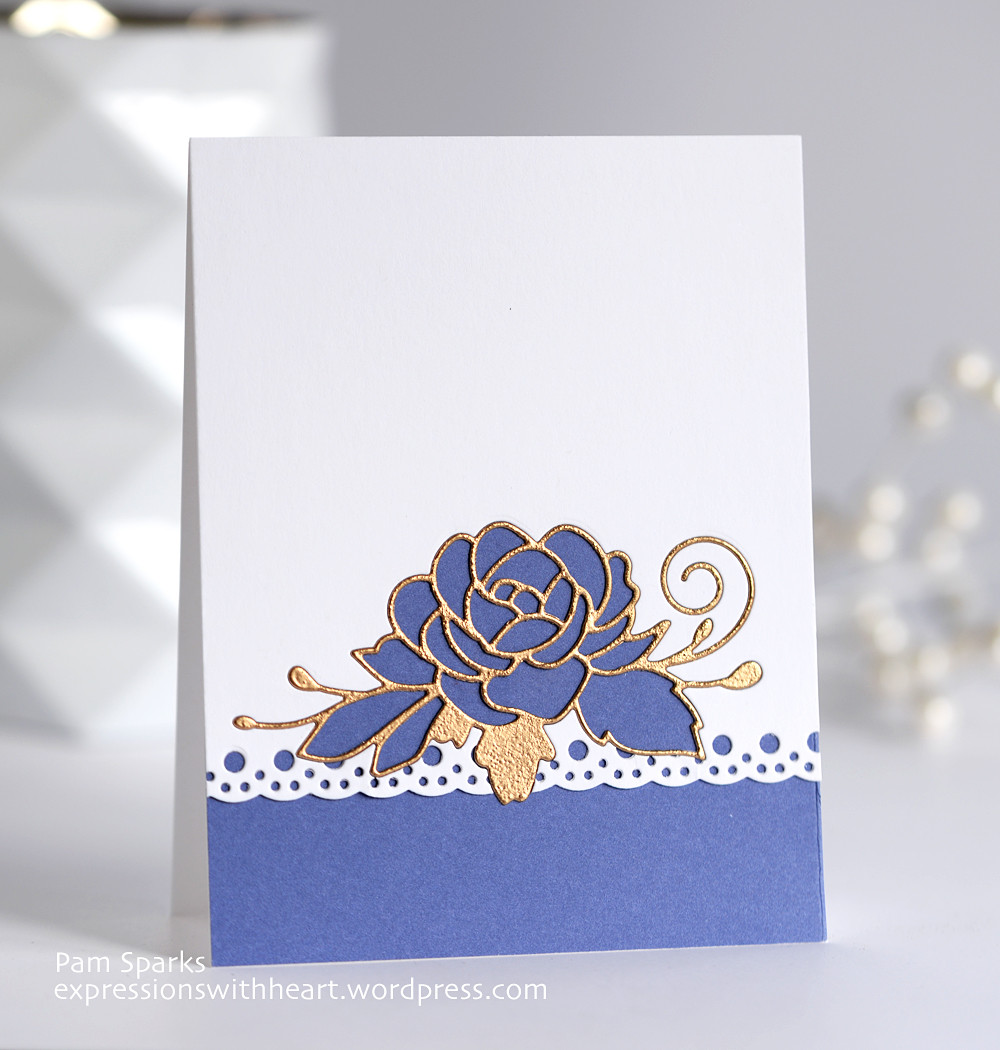 Poppystamps Blooming Rose Cutting Die 2013