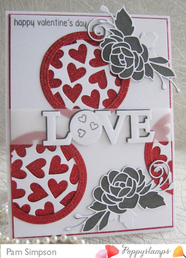 Poppystamps Blooming Rose Cutting Die 2013
