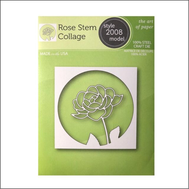 Poppystamps Rose Stem  Collage Cutting Die 2008
