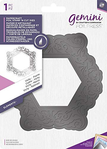 Gemini Stamp n'cut Die Vichy-Frame Foilpress