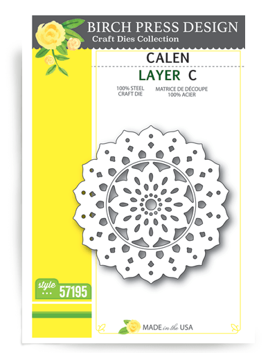 Birch Press Design Calen Layering Die Plate Layer C Cutting Die 